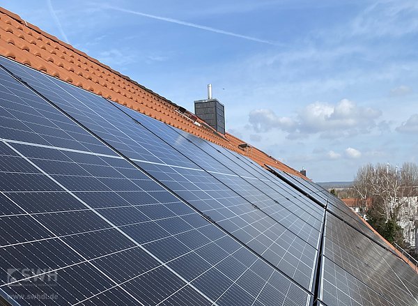 PV-Anlage auf einem Dach